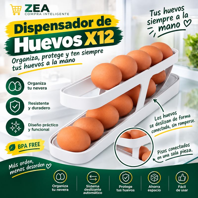 🥚 Dispensador de Huevos X12